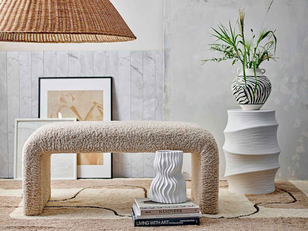 Bancs - Bobbie Banc, Blanc, Polyester - BLOOMINGVILLE