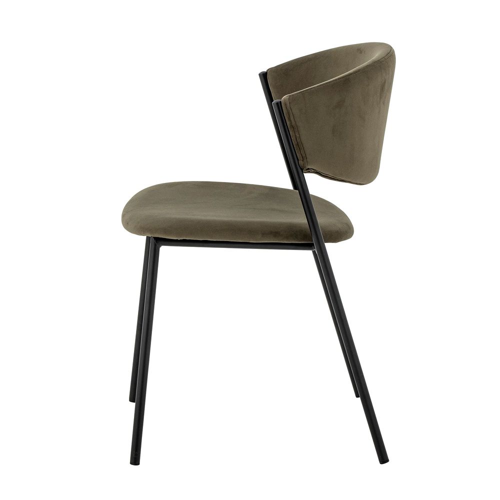 Chaises - Marlo Chaise de salle à manger, Verte, Polyester Recyclé - BLOOMINGVILLE