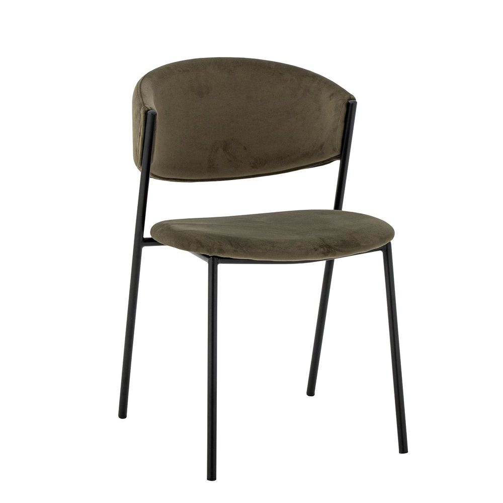 Chaises - Marlo Chaise de salle à manger, Verte, Polyester Recyclé - BLOOMINGVILLE