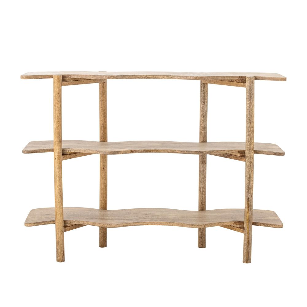 Bookshelves - Rivoli Bookcase, Nature, Mango - BLOOMINGVILLE