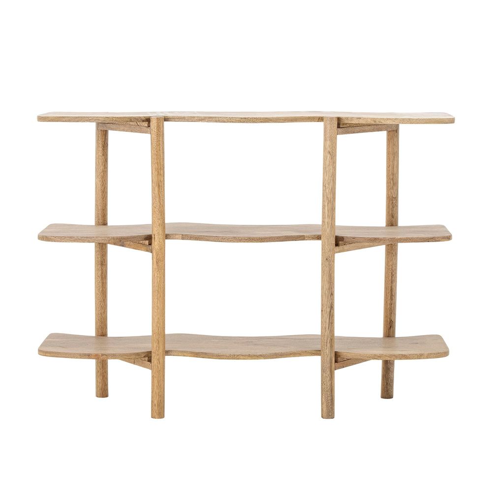 Bookshelves - Rivoli Bookcase, Nature, Mango - BLOOMINGVILLE