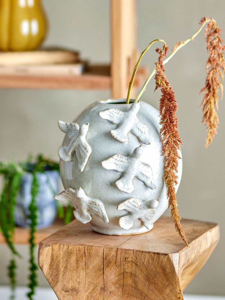 Vases - Abira Vase, Nature, Grès - CREATIVE COLLECTION