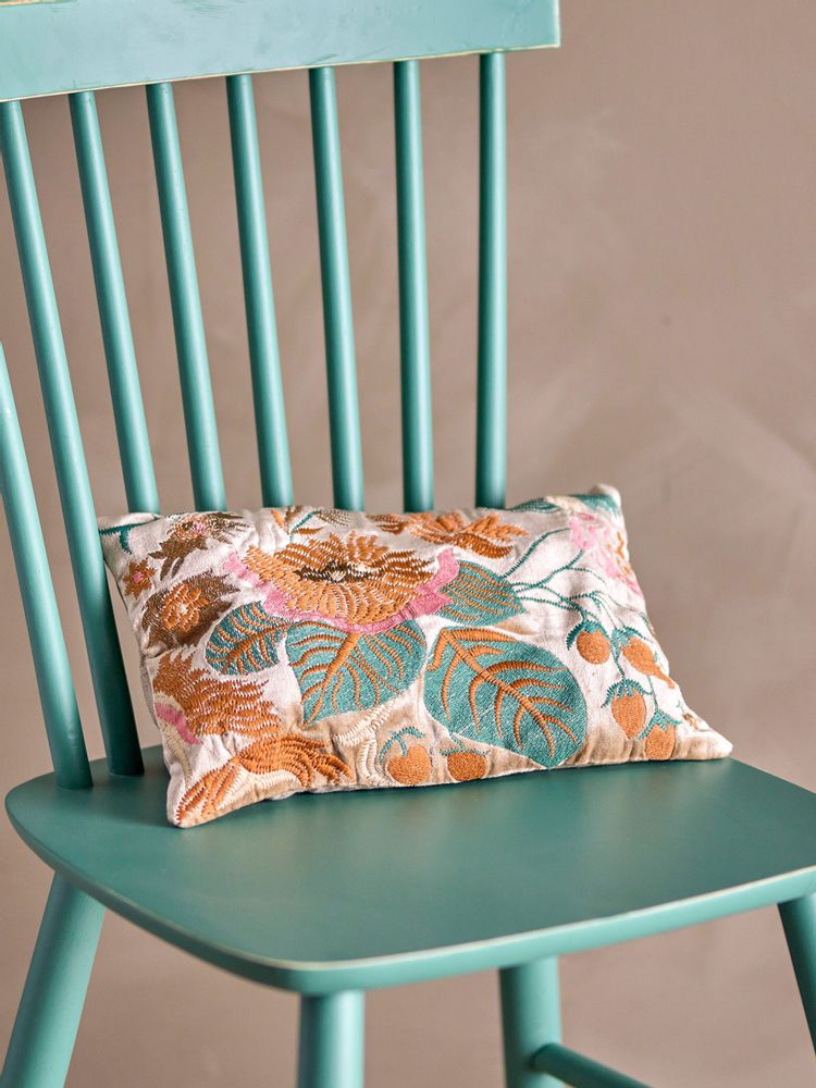 Cushions - Troon Cushion, Green, Cotton - CREATIVE COLLECTION
