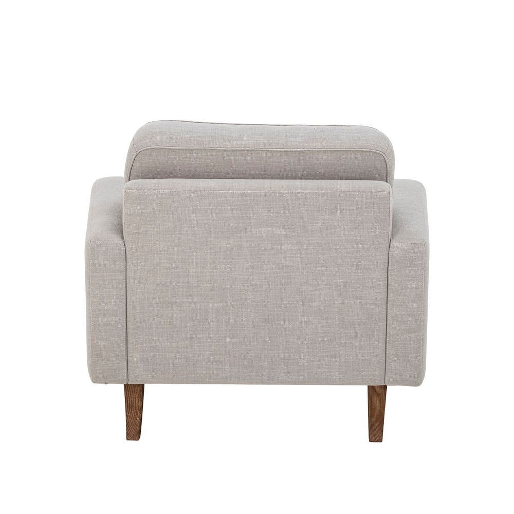 Lounge chairs - Augusta Lounge Chair, Nature, Polyester - CREATIVE COLLECTION
