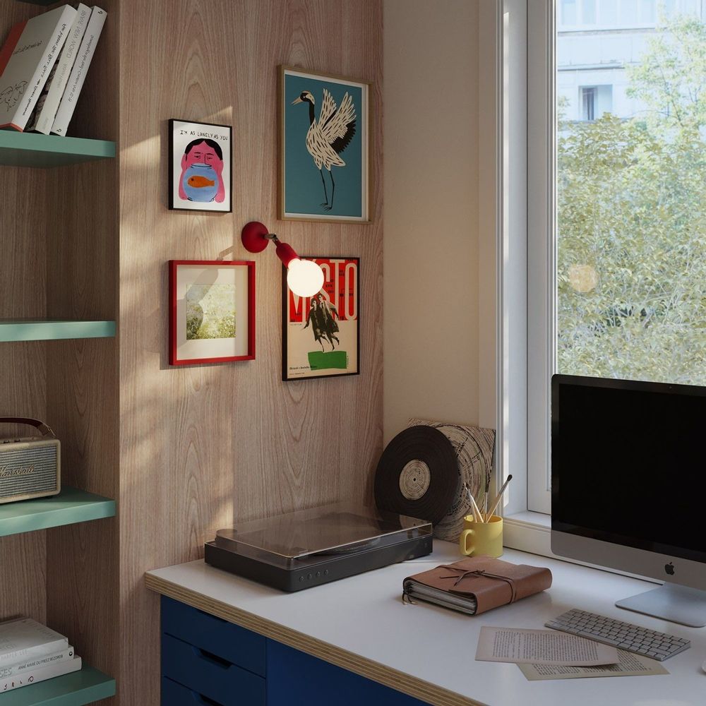 Wall lamps - Fermaluce silicone lamp with joint - CREATIVE CABLES