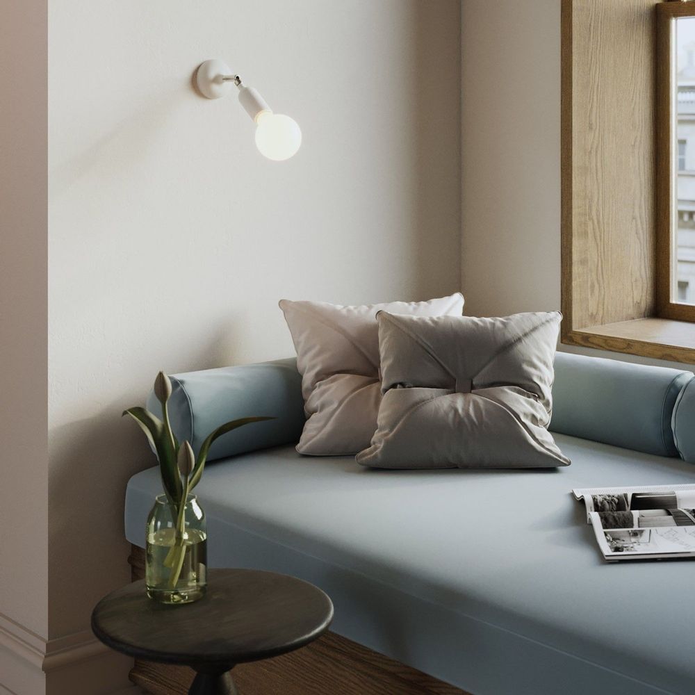 Wall lamps - Fermaluce silicone lamp with joint - CREATIVE CABLES