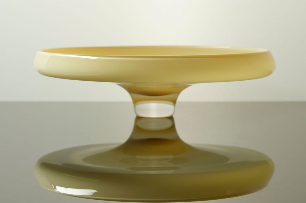 Art glass - Ondine blown glass decorative object - Safran - ATELIER STOKOWSKI
