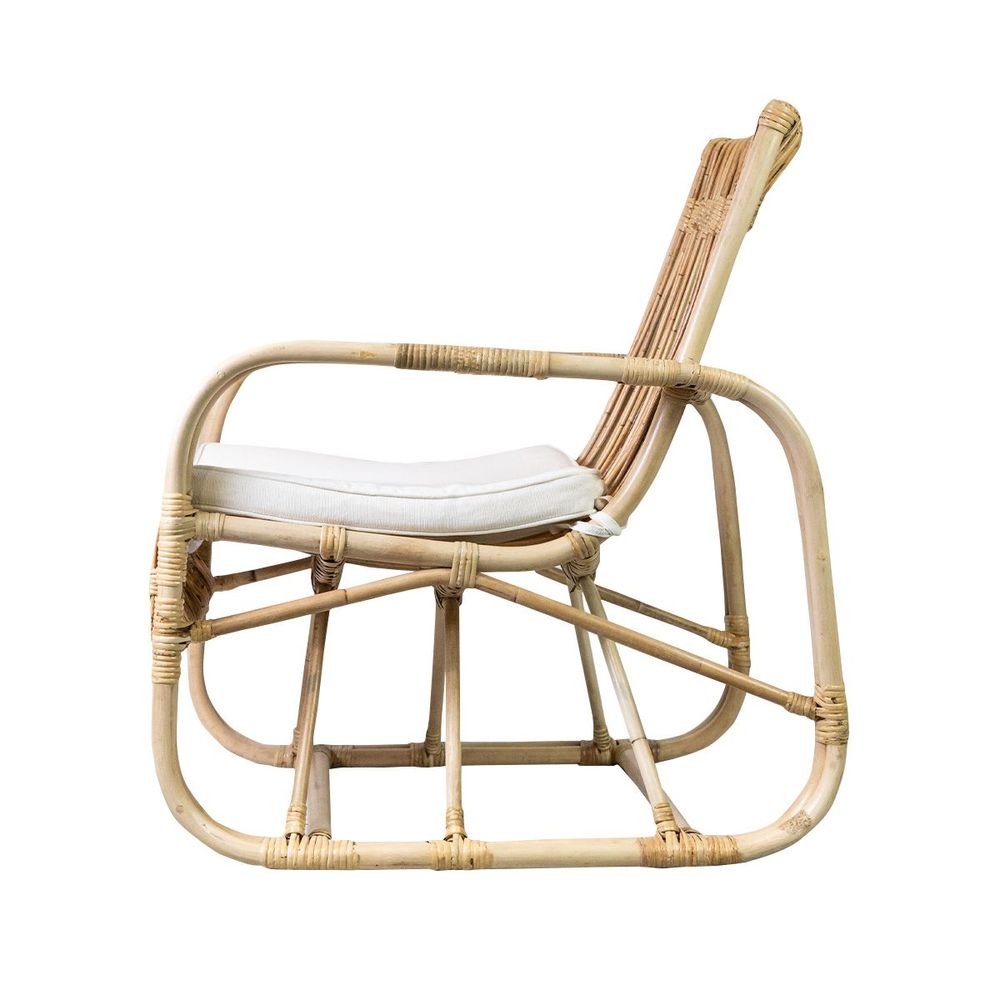 Fauteuils - ALBANE - Fauteuil en rotin avec coussin - HYDILE