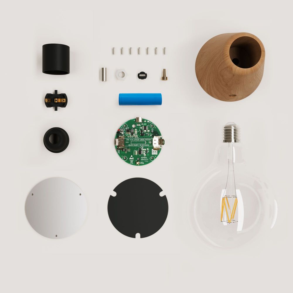 Design objects - Cabless01, rechargeable LED portable lamp - CREATIVE CABLES