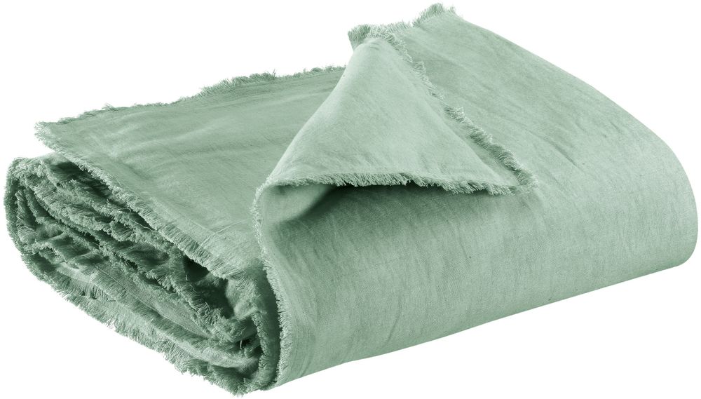 Linge de lit - Édredon uni Laly Opaline 85 x 200 - MAISON VIVARAISE - SDE VIVARAISE WINKLER