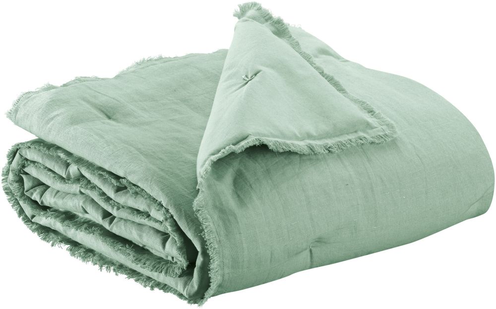 Throw blankets - Laly plain plaid Opaline 135 X 200 - MAISON VIVARAISE - SDE VIVARAISE WINKLER