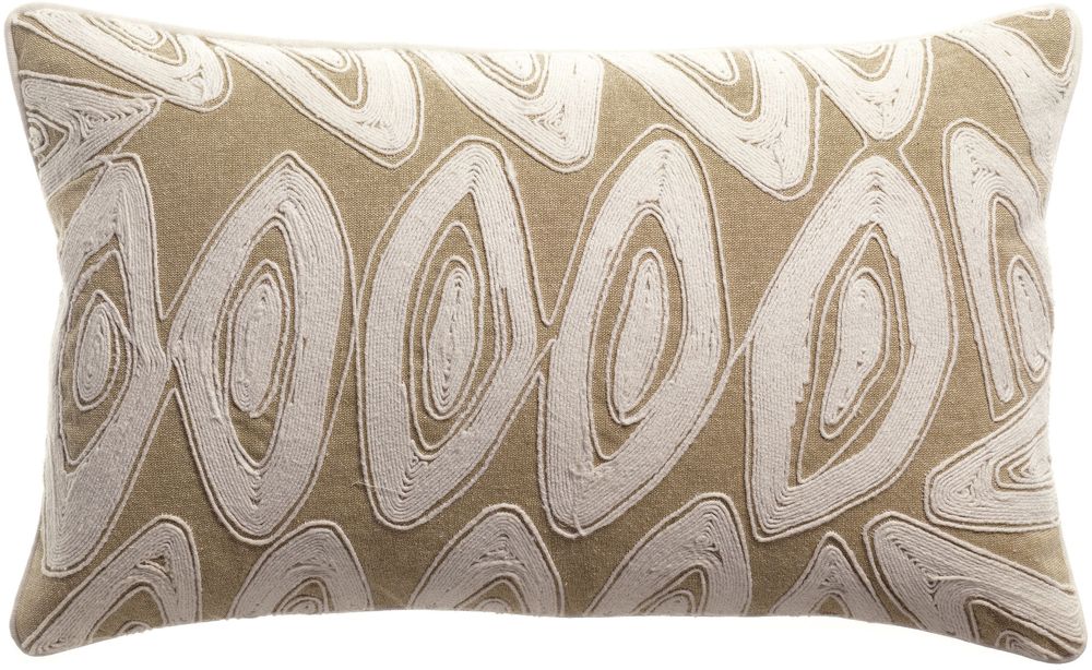 Cushions - Cushion Leya Embroidered Neige 30 X 50 - MAISON VIVARAISE - SDE VIVARAISE WINKLER