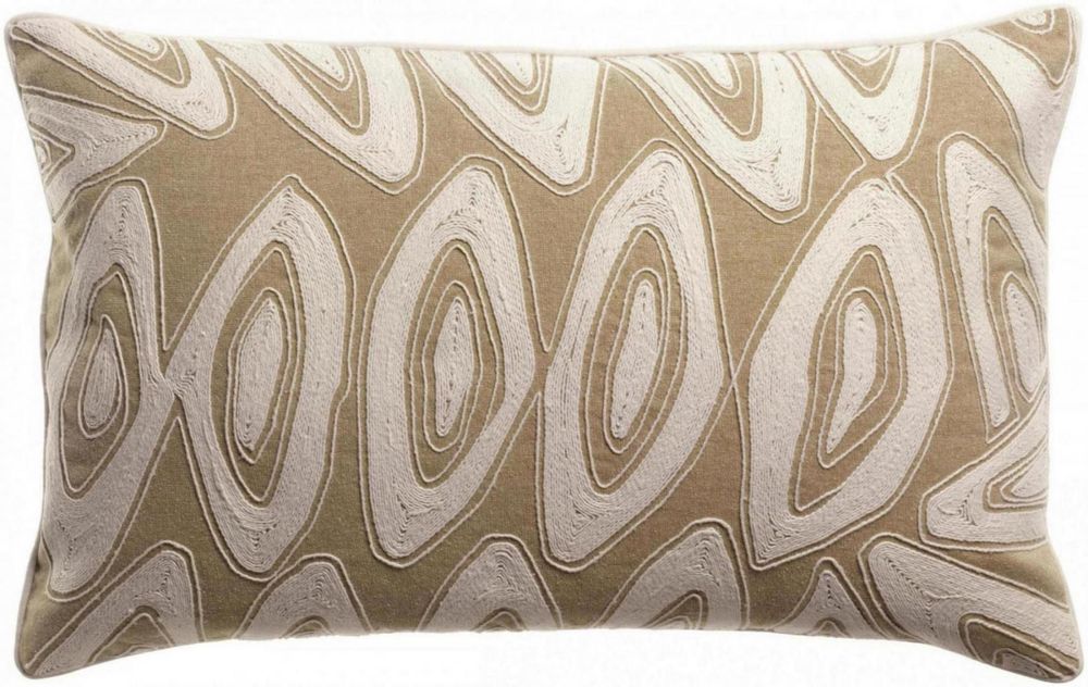 Cushions - Cushion Leya Embroidered Neige 40 X 65 - MAISON VIVARAISE - SDE VIVARAISE WINKLER