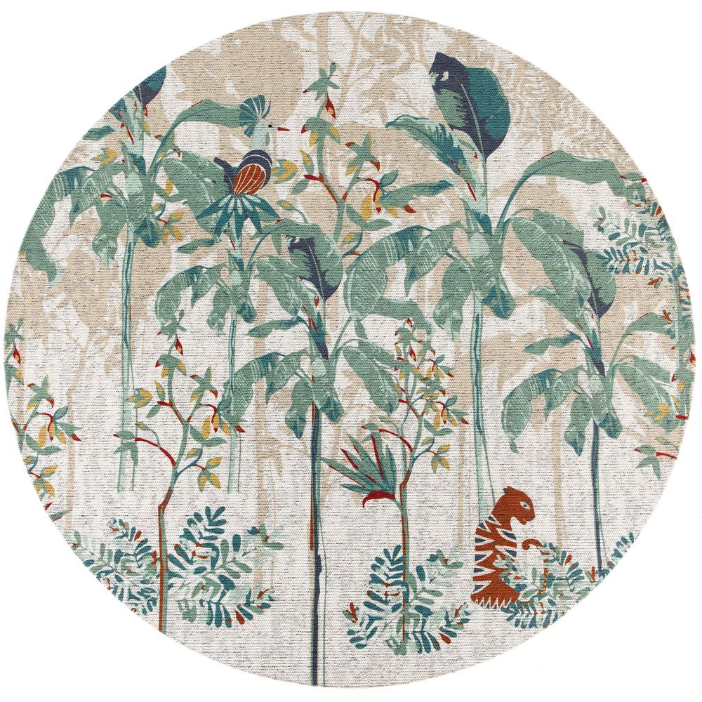 Tapis - Tapis Raja outdoor Multico diamètre 160 cm - MAISON VIVARAISE - SDE VIVARAISE WINKLER