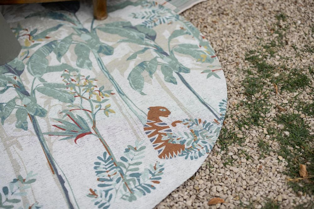 Tapis - Tapis Raja outdoor Multico diamètre 160 cm - MAISON VIVARAISE - SDE VIVARAISE WINKLER