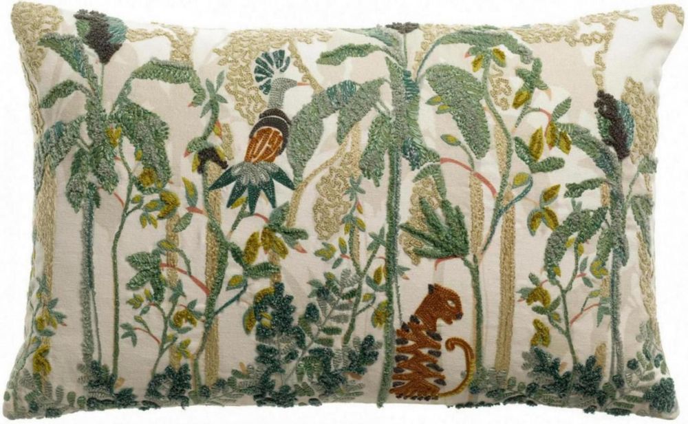 Cushions - Cushion Raja Embroidered Multico 30 X 50 - MAISON VIVARAISE - SDE VIVARAISE WINKLER