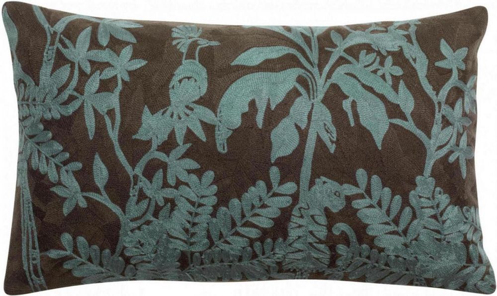 Coussins - Coussin brodé Raki Carbone 30 x 50 - MAISON VIVARAISE - SDE VIVARAISE WINKLER