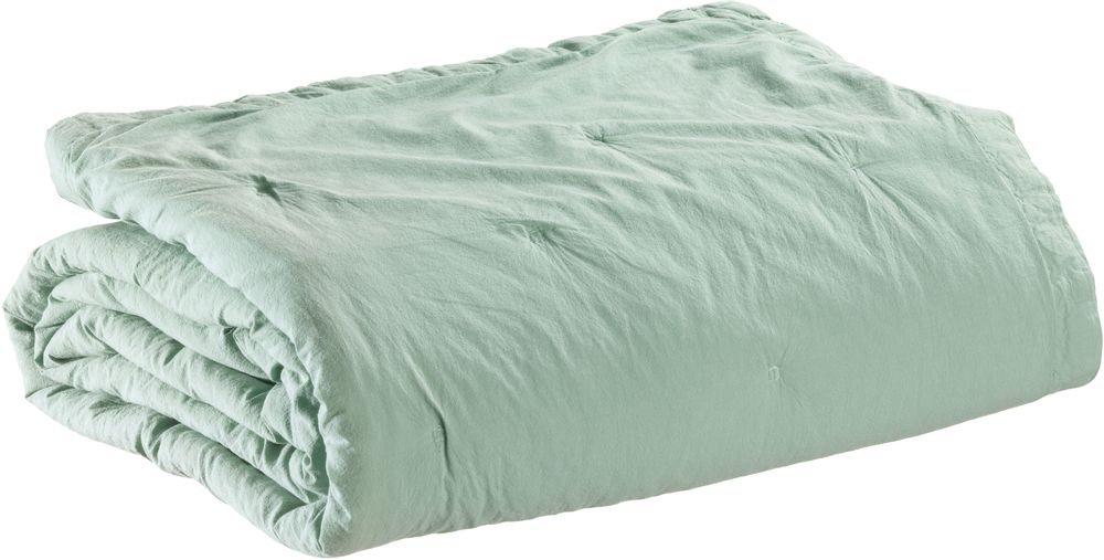 Linge de lit - Jeté de lit Tika Opaline 180 x 260 - MAISON VIVARAISE - SDE VIVARAISE WINKLER