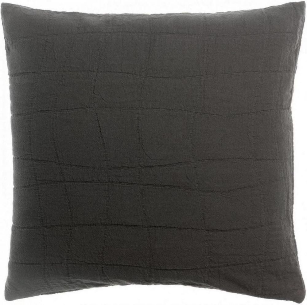 Cushions - Recycled Cushion Titou Carbone 45 X 45 - MAISON VIVARAISE - SDE VIVARAISE WINKLER