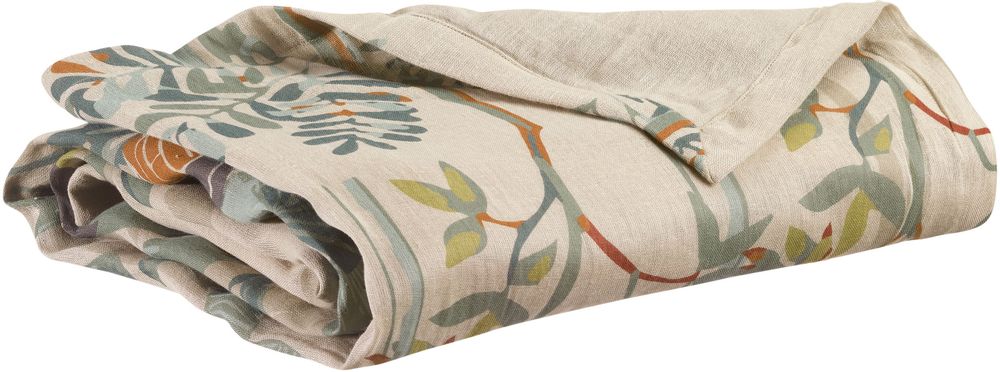 Throw blankets - Zeff Raja printed plaid Multico 135 X 200 - MAISON VIVARAISE - SDE VIVARAISE WINKLER