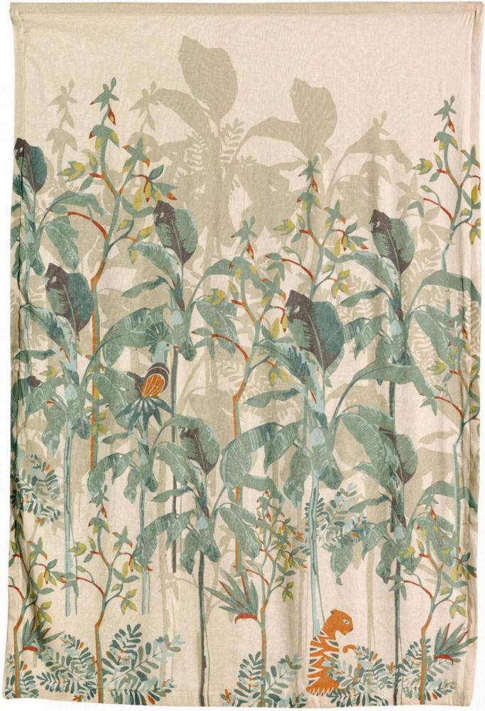 Throw blankets - Zeff Raja printed plaid Multico 135 X 200 - MAISON VIVARAISE - SDE VIVARAISE WINKLER