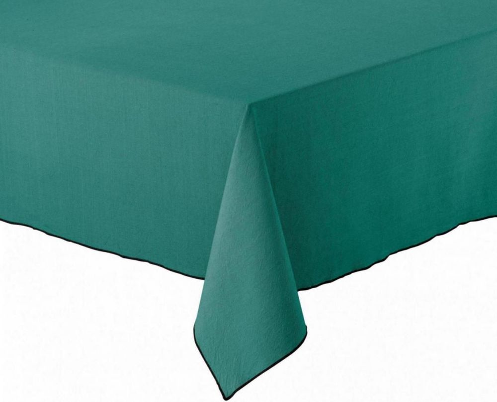 Table cloths - Grace recycled tablecloth Paon 140 X 250 - MAISON VIVARAISE - SDE VIVARAISE WINKLER