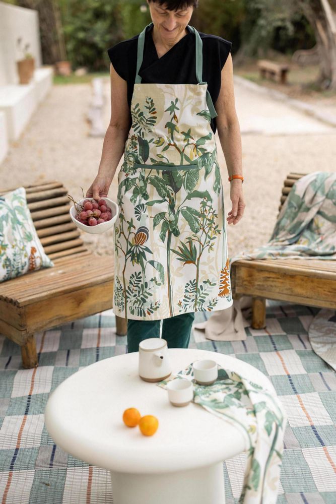 Aprons - Raja cooking apron Multico 72 X 85 - MAISON VIVARAISE – SDE VIVARAISE WINKLER