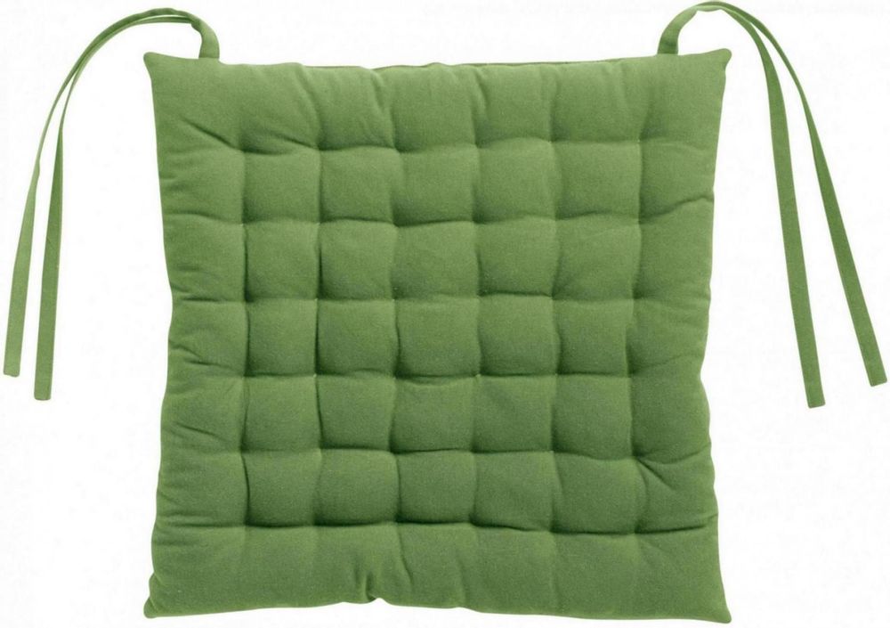 Chairs - Zea recycled 36-point seat cushion Vert 38 X 38 X 3 - MAISON VIVARAISE - SDE VIVARAISE WINKLER