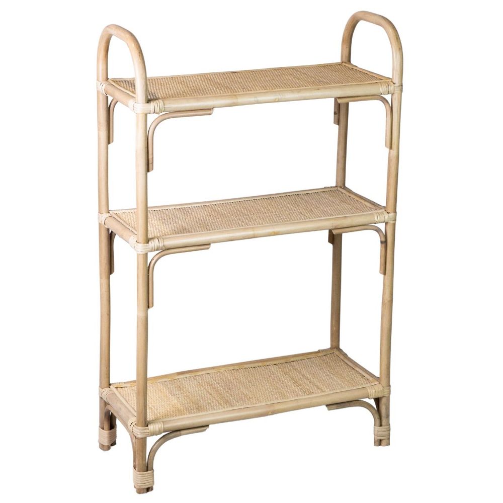 Shelves - MAKO - Natural Finish Rattan Shelf - HYDILE