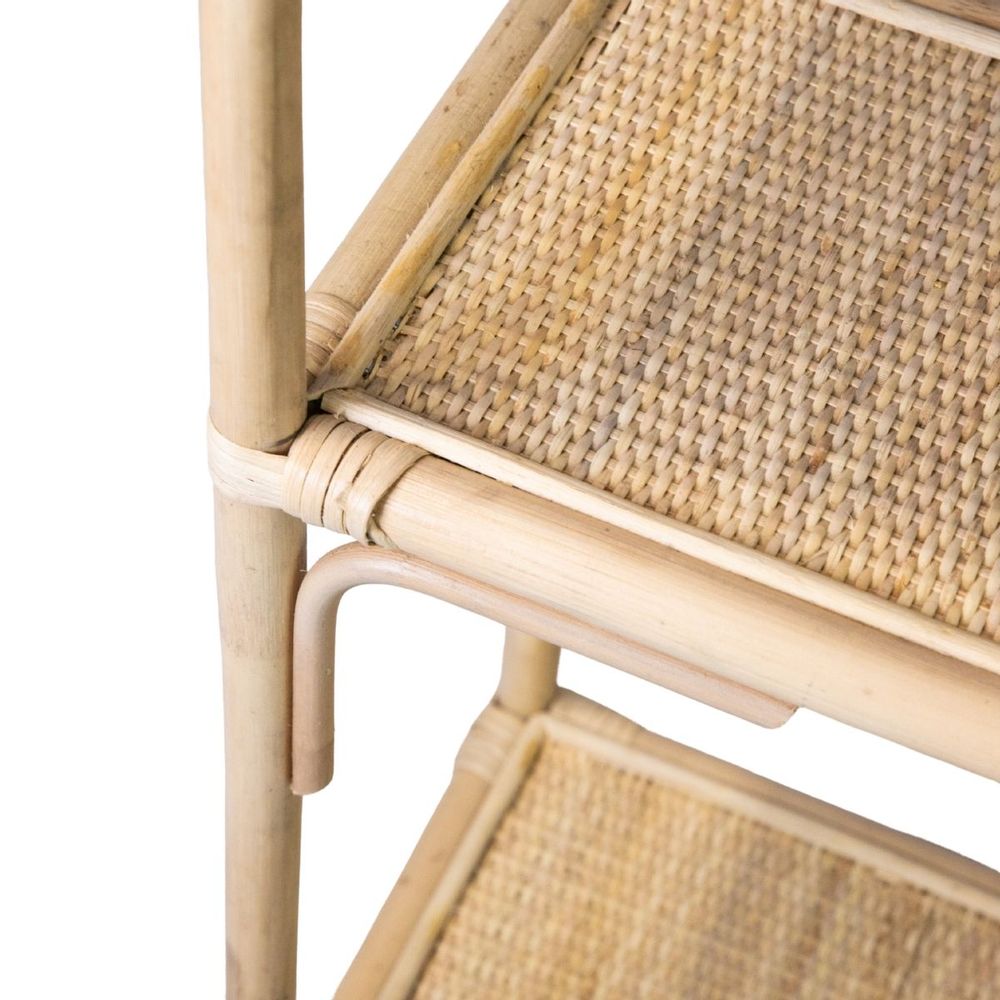 Shelves - MAKO - Natural Finish Rattan Shelf - HYDILE