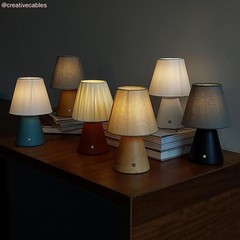 Decorative objects - Cabless11, portable and rechargeable lamp with water drop bulb - CREATIVE CABLES