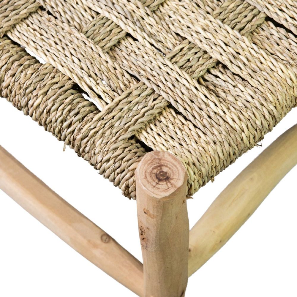 Coffee tables - HAMO - Square coffee table made of rope and eucalyptus wood - HYDILE