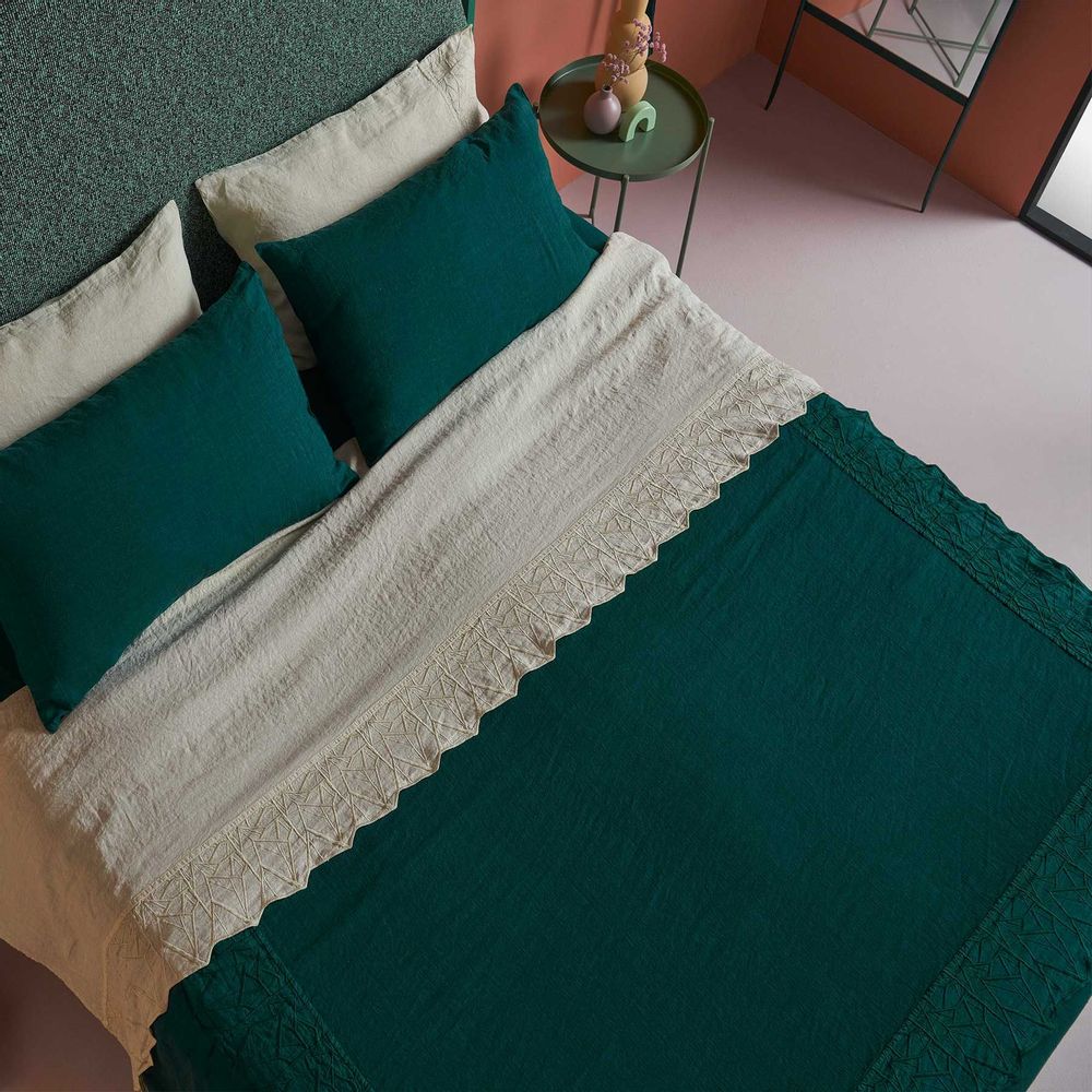 Bed linens - Embroidered bed linens - LA FABBRICA DEL LINO