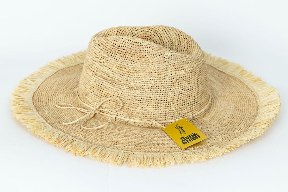 Hats - MAMY HAT - SUN AND GREEN RAFFIA