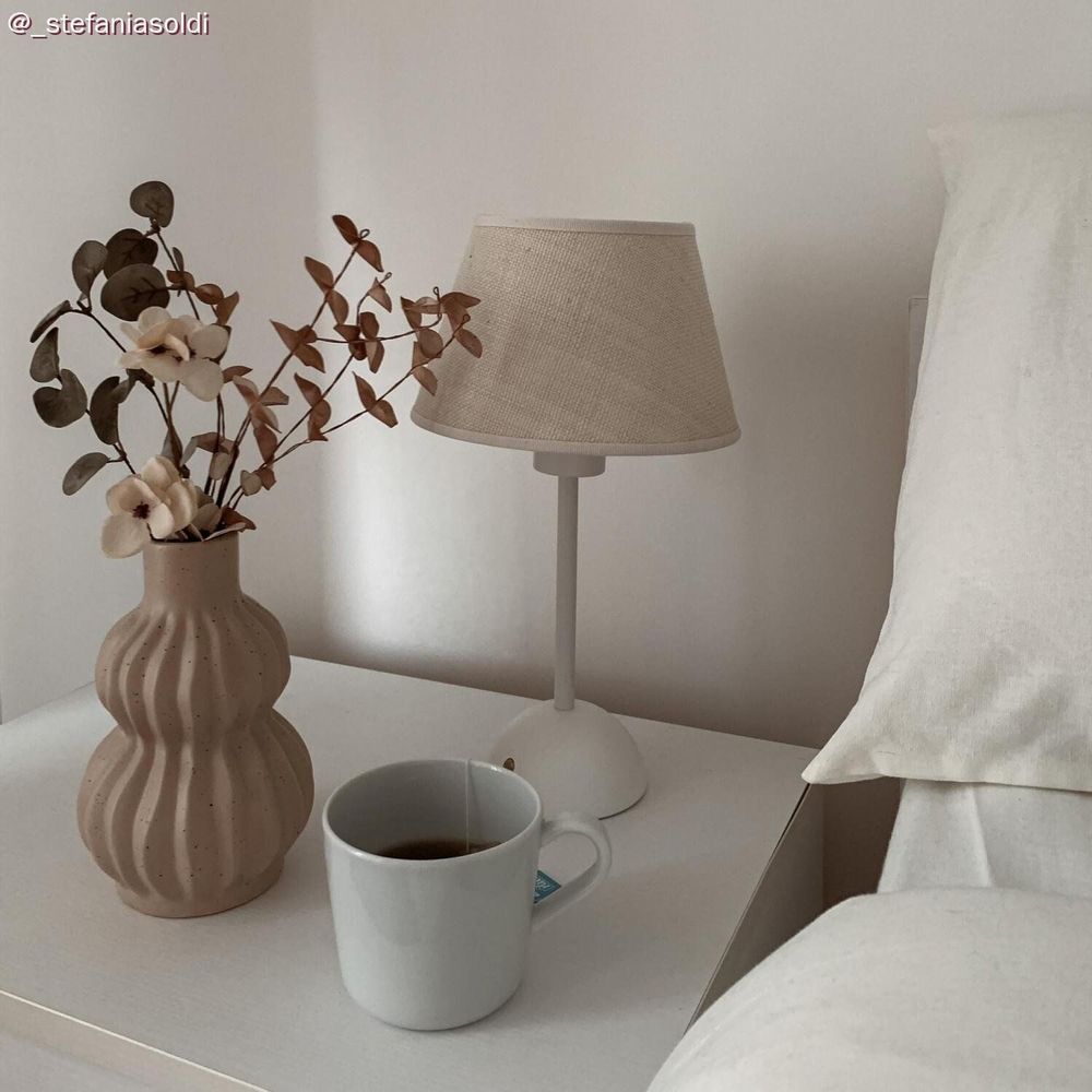 Blinds - Cabless12, portable and rechargeable lamp with drip bulb and lampshade - CREATIVE CABLES