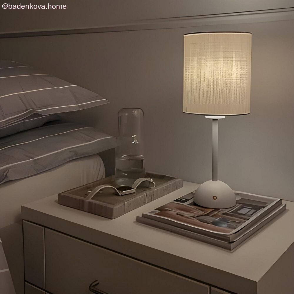 Blinds - Cabless12, portable and rechargeable lamp with drip bulb and lampshade - CREATIVE CABLES