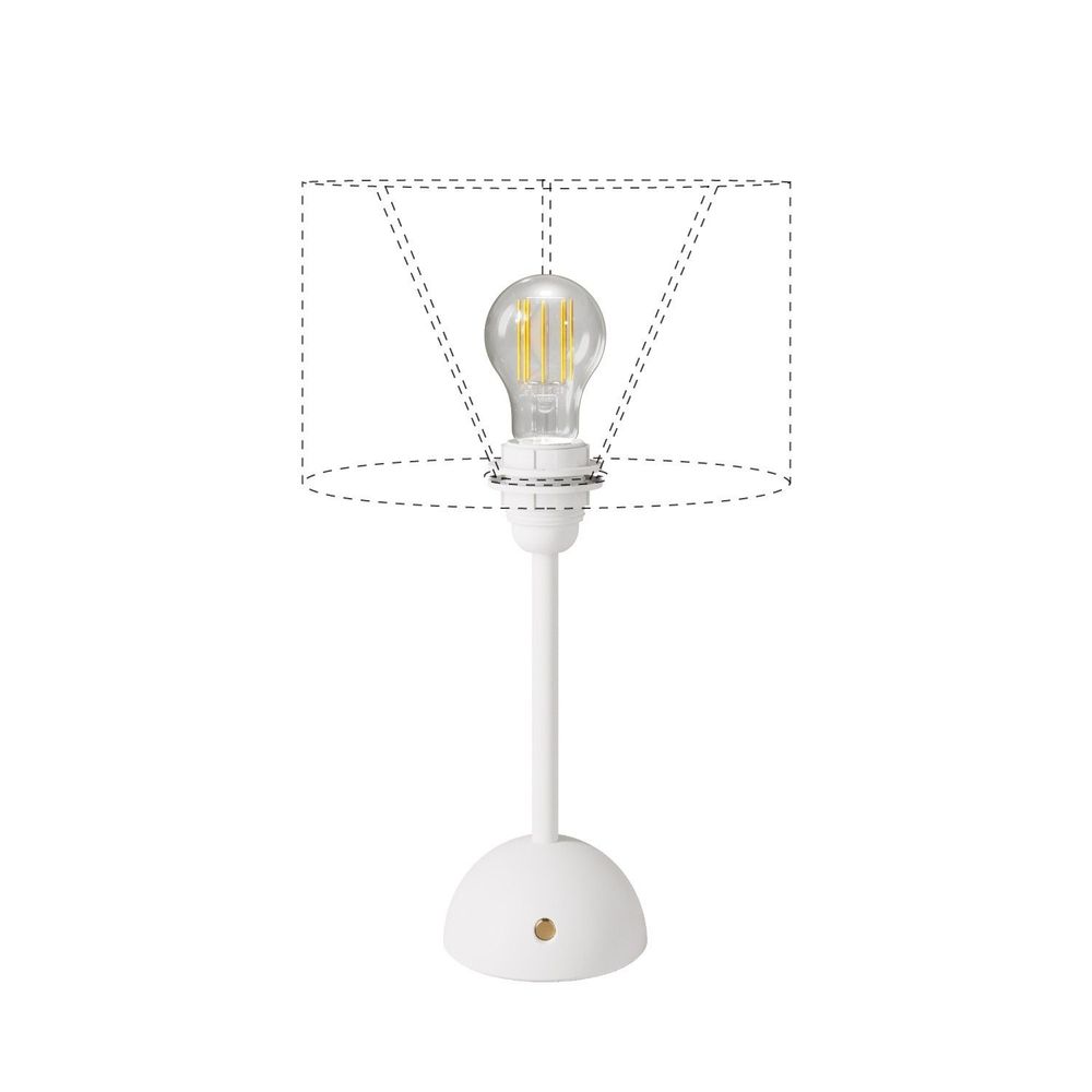 Blinds - Cabless12, portable and rechargeable lamp with drip bulb and lampshade - CREATIVE CABLES