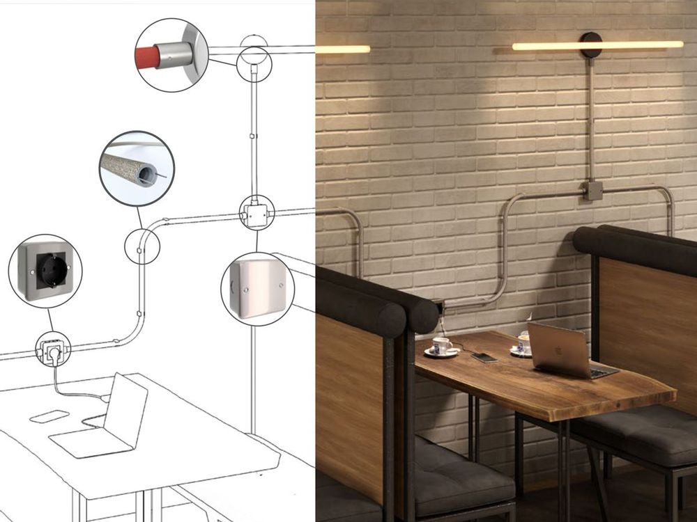 Customizable objects - Creative-Tubes, the customizable cable conductor - lighting - CREATIVE CABLES