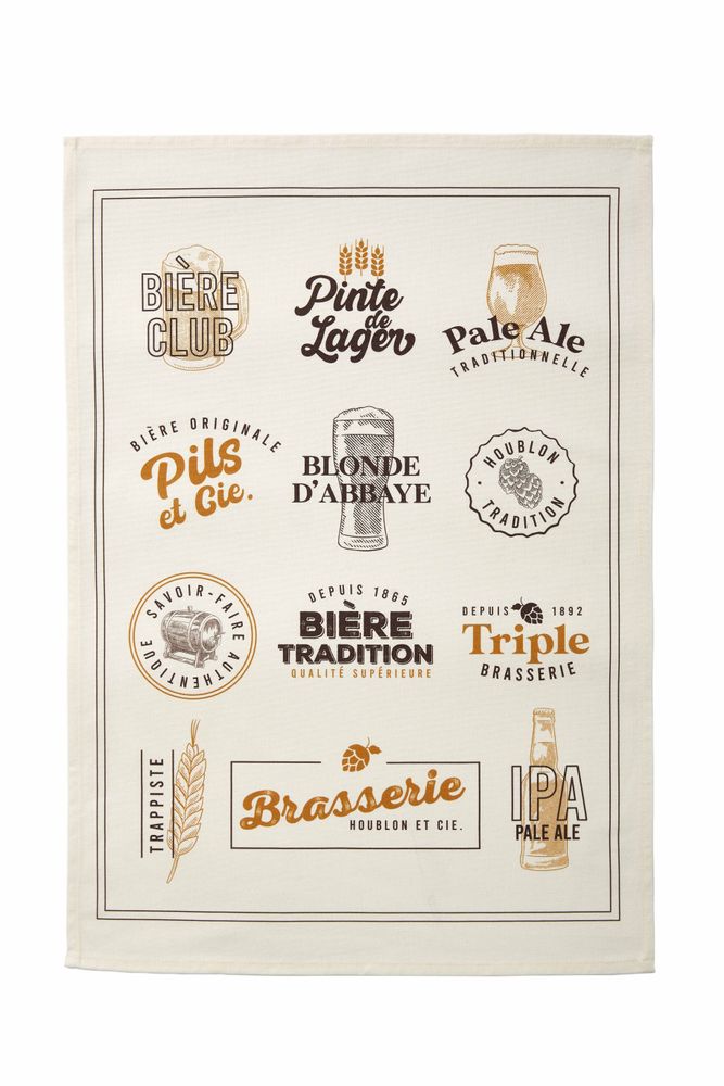 Kitchen linens - Brasserie - Printed cotton tea towel - COUCKE