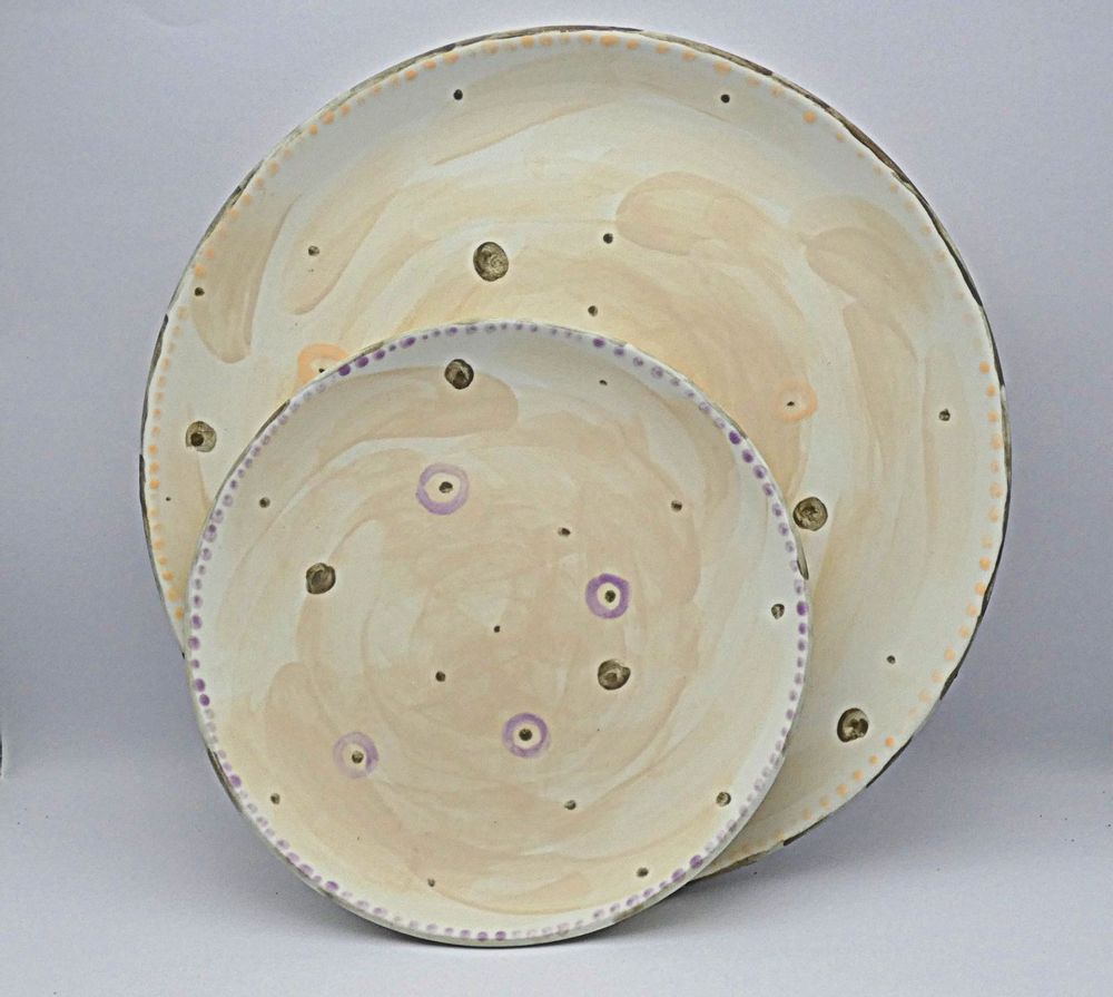 Assiettes de réception - Collection Ivory - LOU ARTECERAMICA