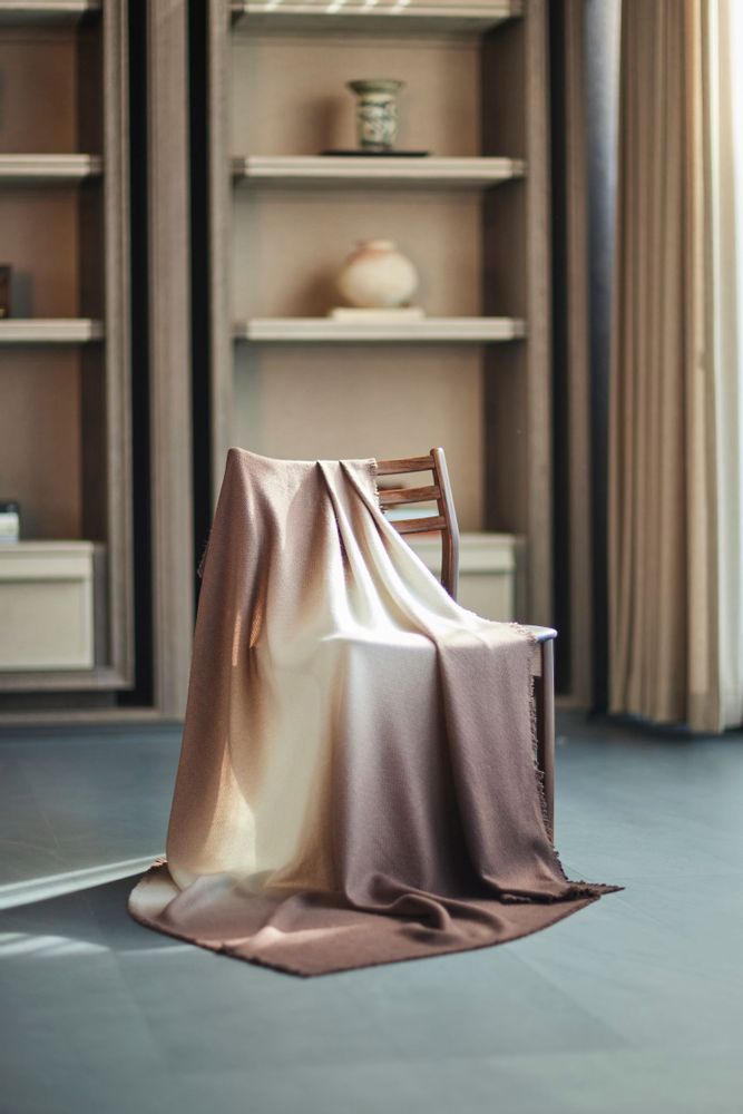 Throw blankets - Tibetan Pulu handmade cashmere blanket - SANDRIVER CASHMERE