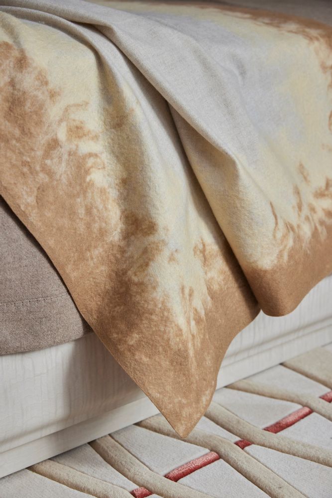 Throw blankets - Handcrafted felt blanket - SANDRIVER CASHMERE
