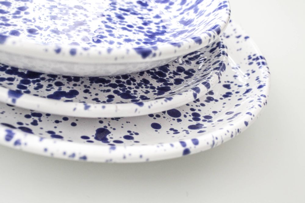 Assiettes de réception - SERVICE DE VAISSELLE EN MAJOLIQUE "LO SCHIZZATO" - MAISON GALA