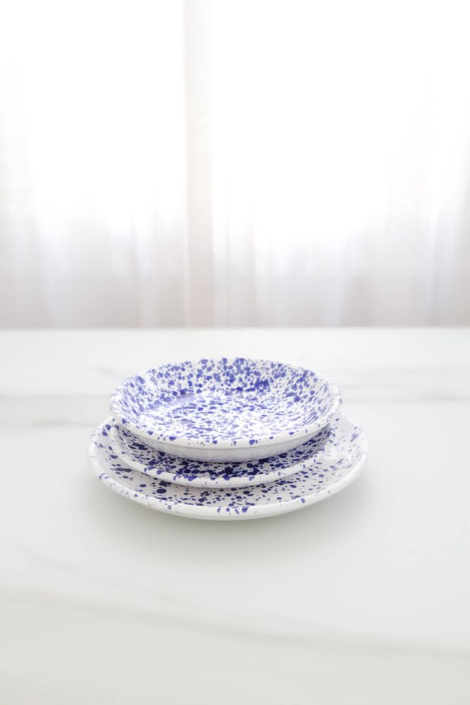 Assiettes de réception - SERVICE DE VAISSELLE EN MAJOLIQUE "LO SCHIZZATO" - MAISON GALA