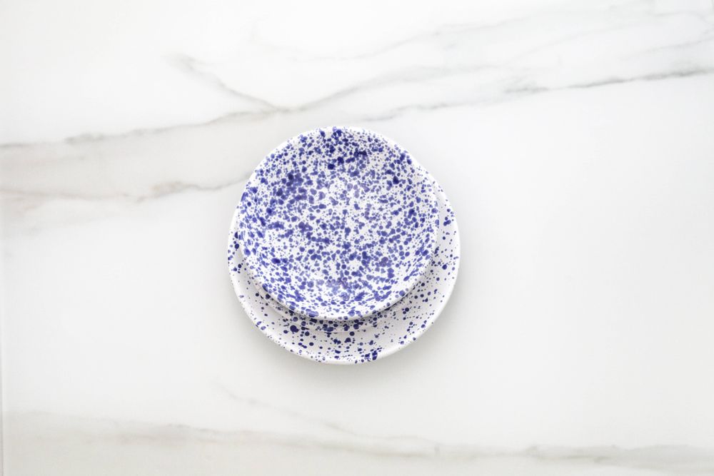 Assiettes de réception - SERVICE DE VAISSELLE EN MAJOLIQUE "LO SCHIZZATO" - MAISON GALA