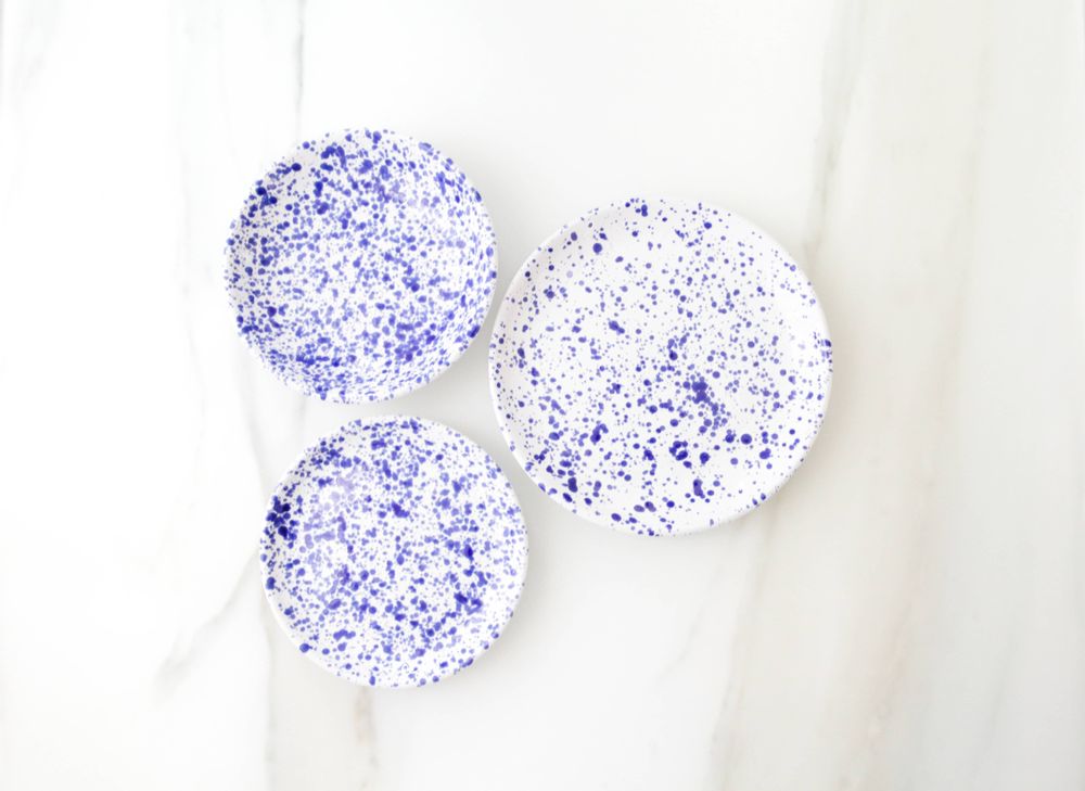 Assiettes de réception - SERVICE DE VAISSELLE EN MAJOLIQUE "LO SCHIZZATO" - MAISON GALA