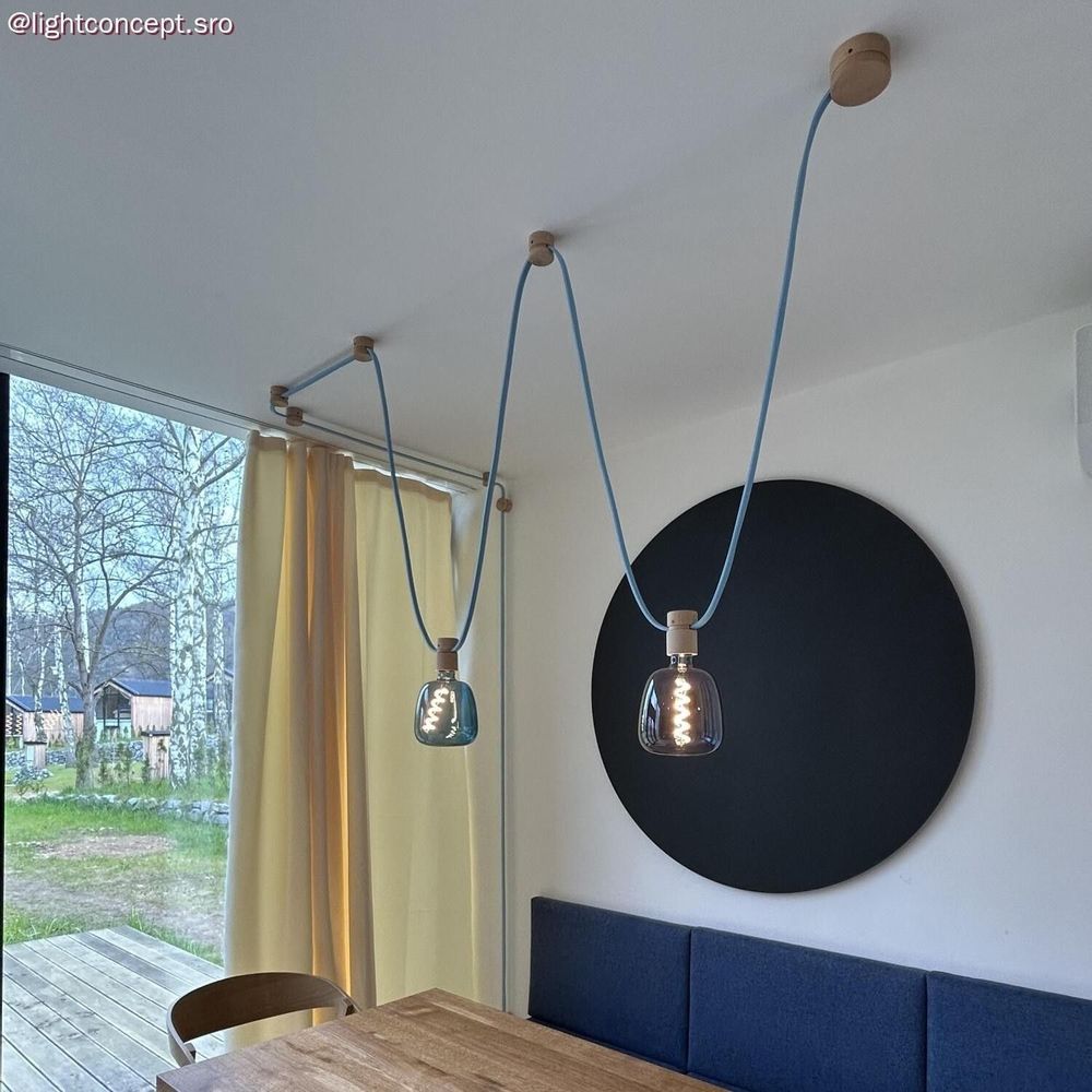 Outdoor space equipments - Lighting solution - Filè system, decorate and light up your walls - CREATIVE CABLES