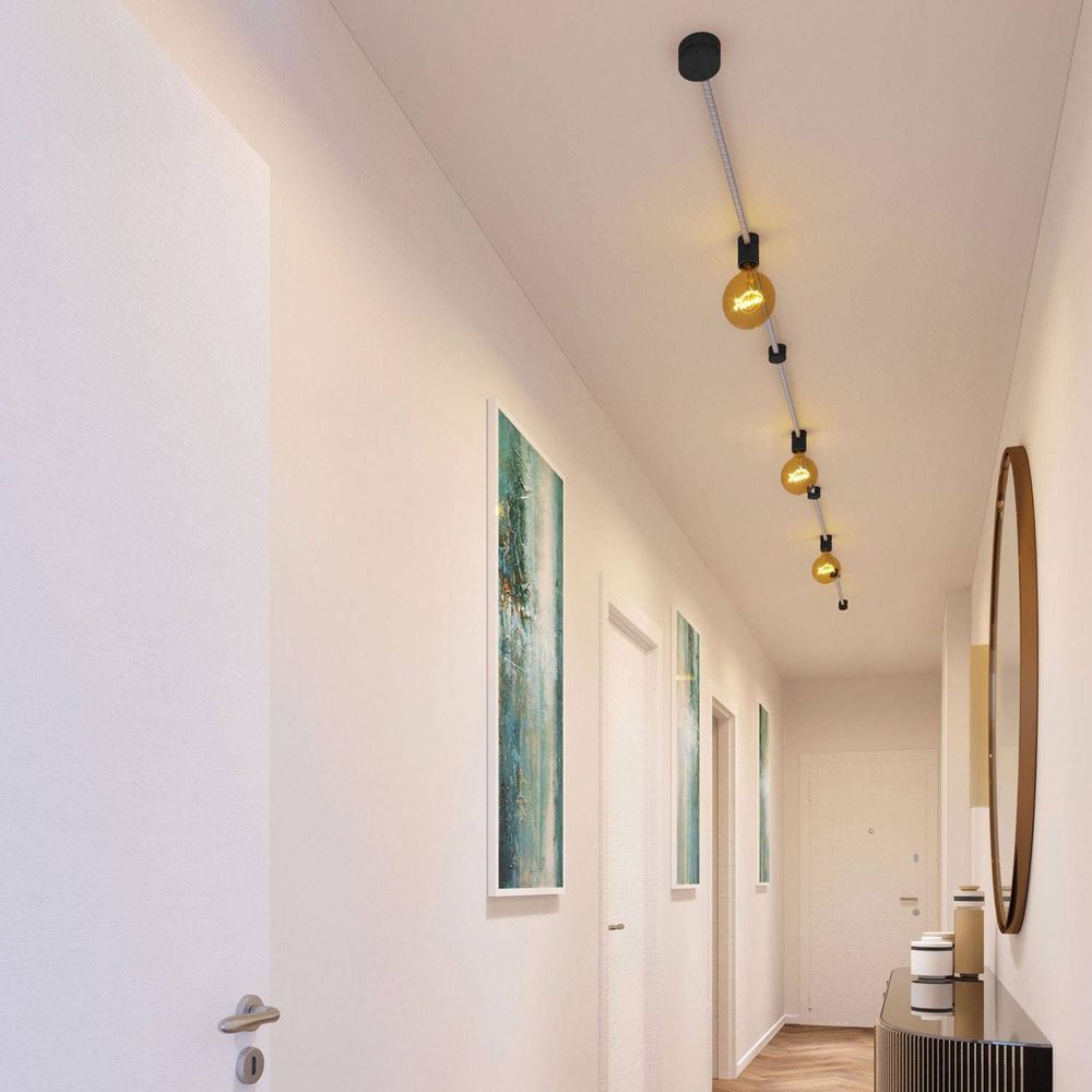Outdoor space equipments - Lighting solution - Filè system, decorate and light up your walls - CREATIVE CABLES