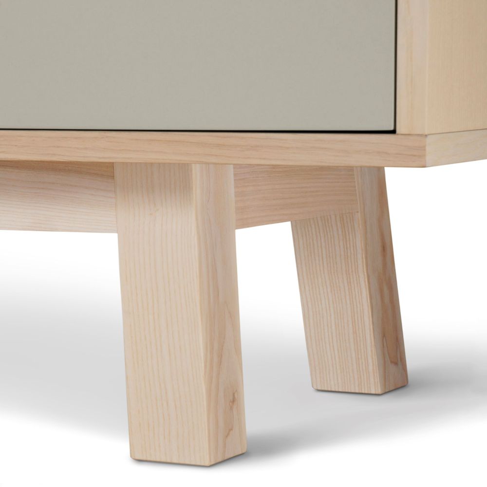 Sideboards - 4-door ash sideboard - L. 200 cm - MON PETIT MEUBLE FRANÇAIS