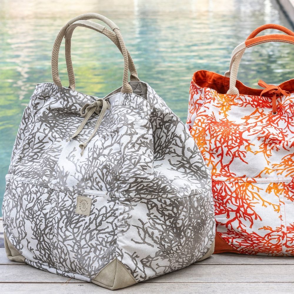 Bags and totes - LARGE TOTE BAG REVERSE - TRAVELER'S BAG - TRAVAUX EN COURS...